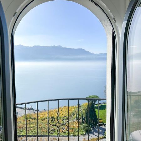 Room With 360° View Overlooking Lake Geneva And Alps Puidoux Exterior foto